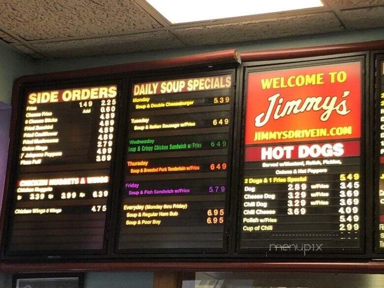 Jimmy's Drive-In - Justice, IL menu_pic