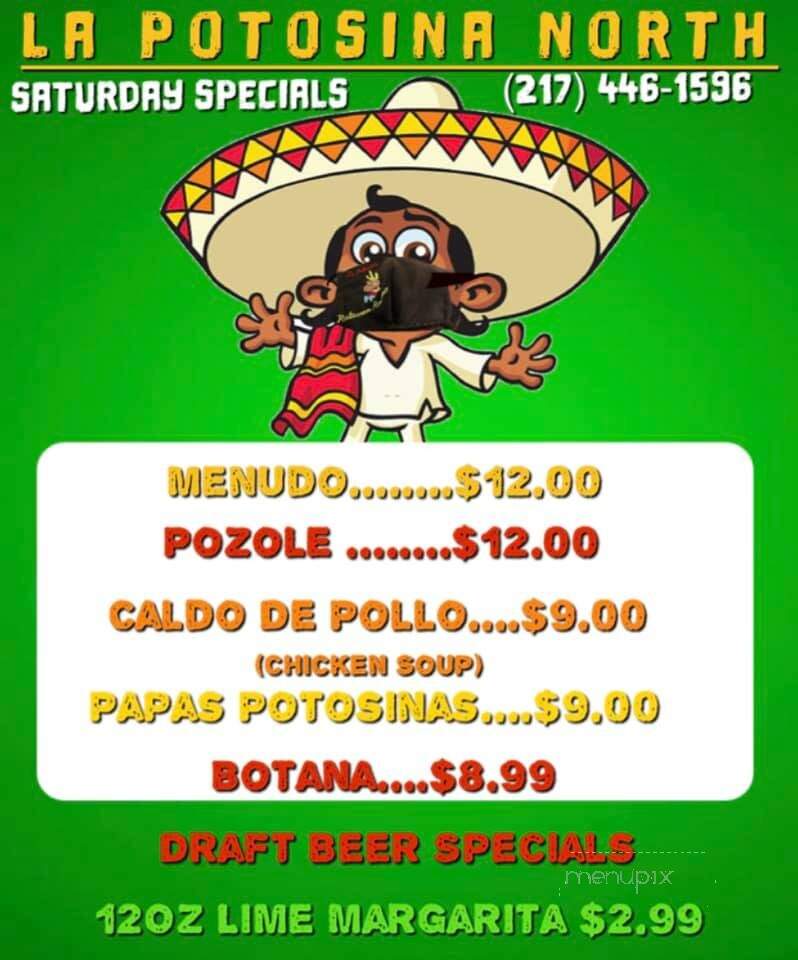 La Potosina Mexican Restaurant - Danville, IL menu_pic