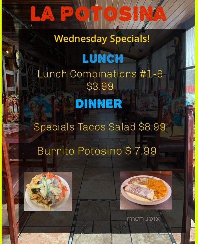 La Potosina Mexican Restaurant - Danville, IL menu_pic