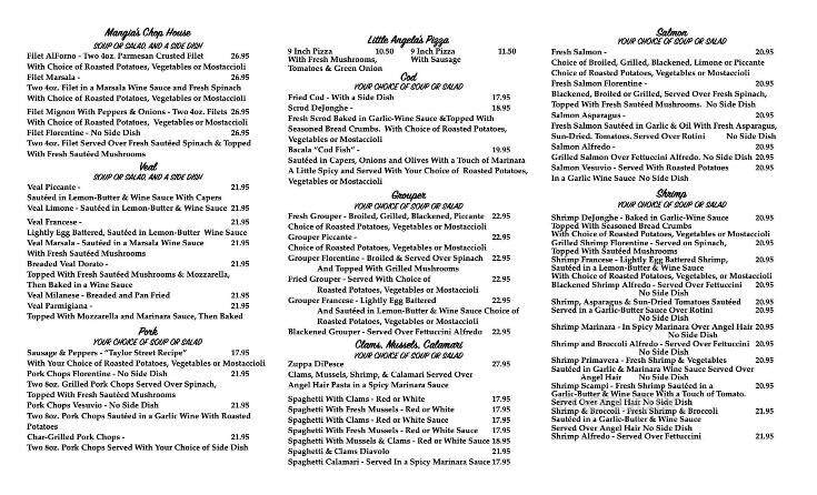 Mangia Mangia - Countryside, IL menu_pic
