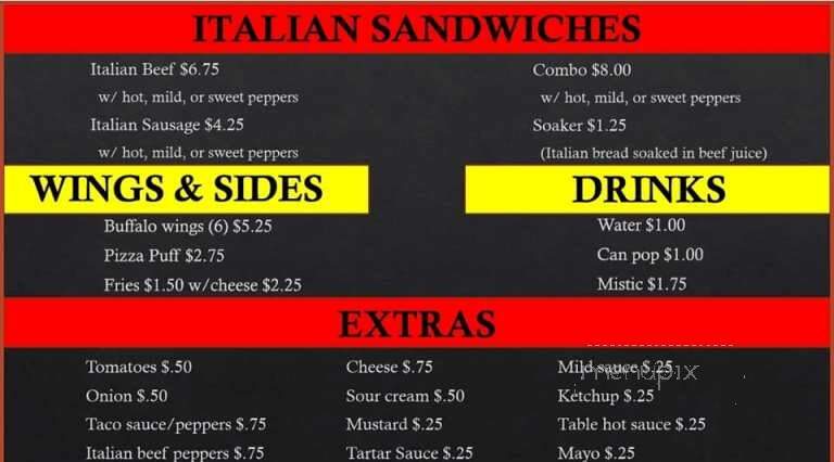 Peeples Taco Place - Chicago, IL menu_pic