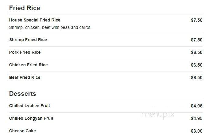 Chan's Garden Restaurant - La Salle, IL menu_pic