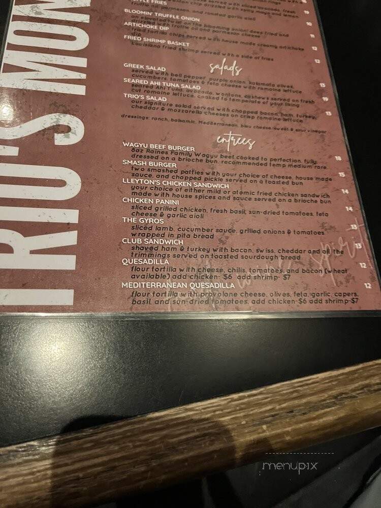 Trio's Restaurant - Monroe, LA menu_pic