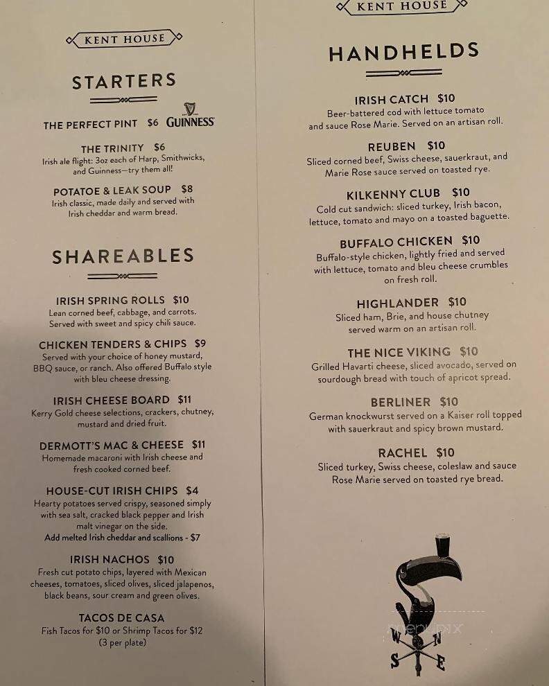 Kent Lounge - Towson, MD menu_pic