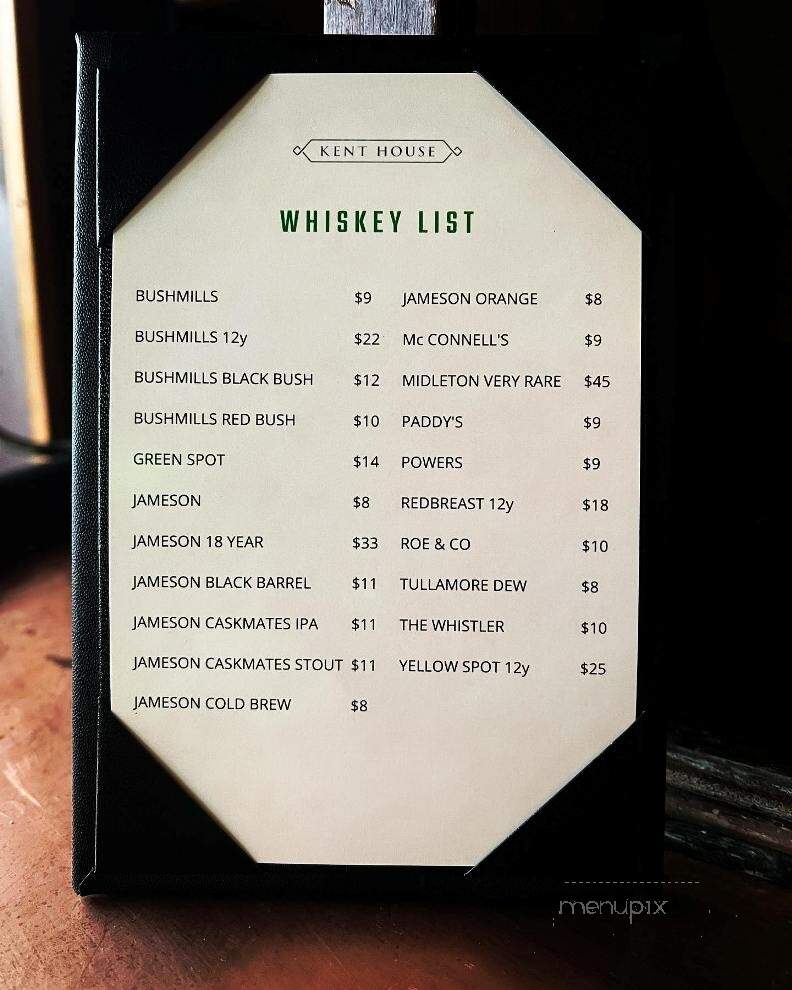 Kent Lounge - Towson, MD menu_pic