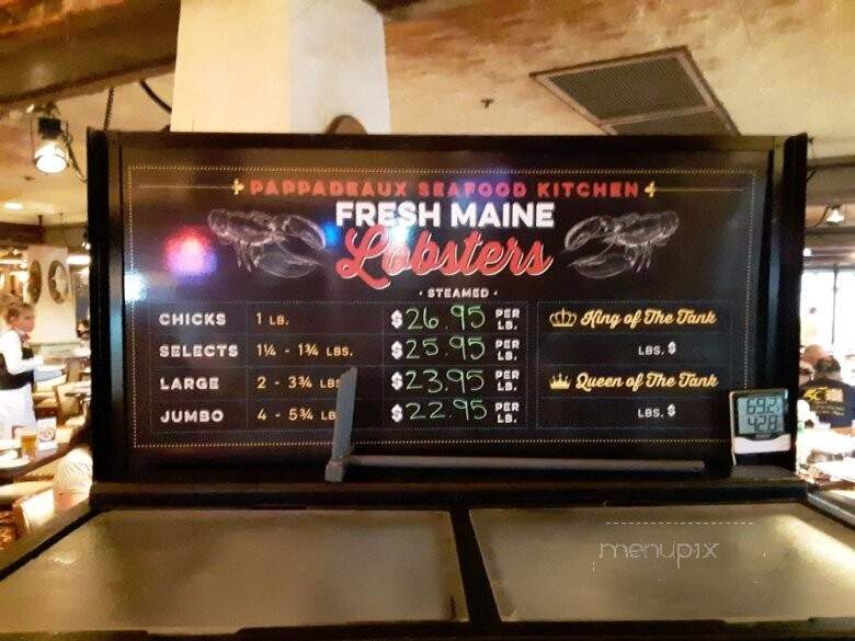 Pappadeaux Seafood Kitchen - Albuquerque, NM menu_pic