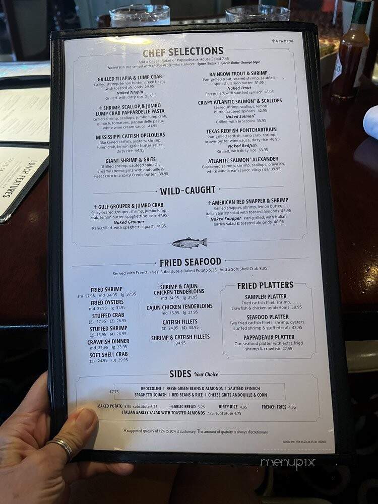 Pappadeaux Seafood Kitchen - Albuquerque, NM menu_pic
