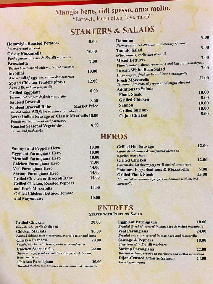 Fratelli Pizza - New Rochelle, NY menu_pic