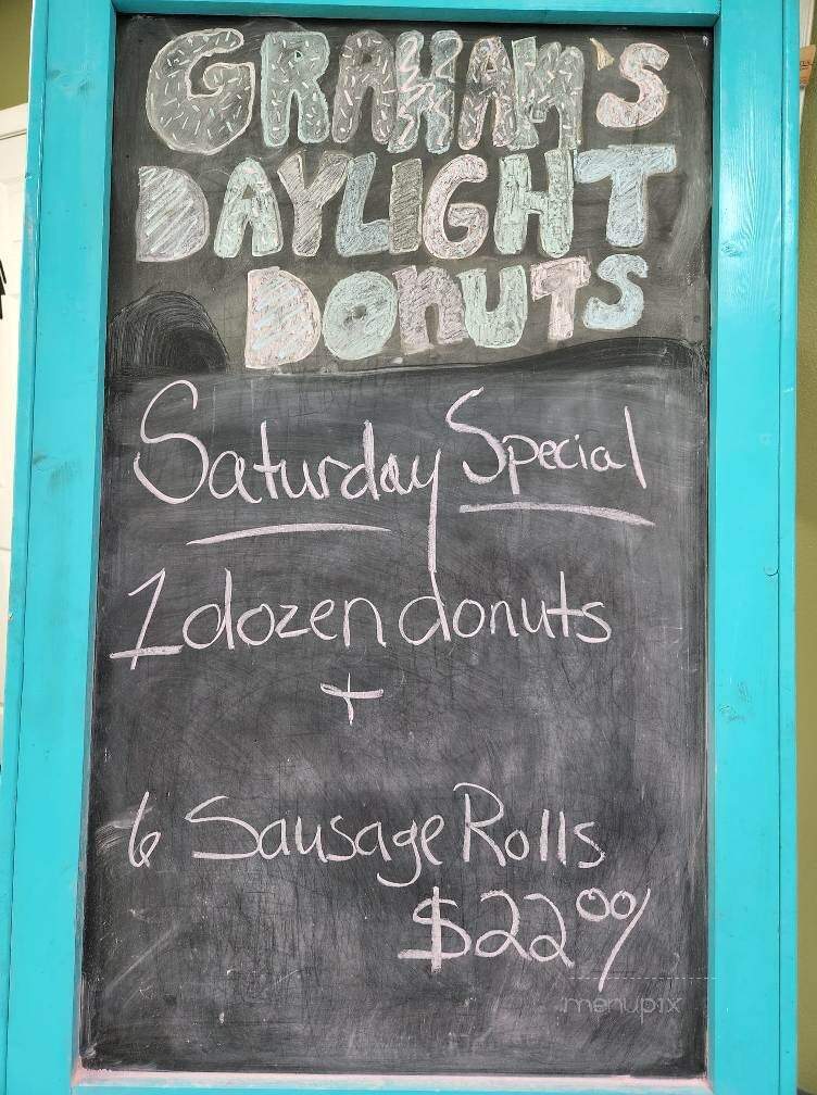 Daylight Donuts - Inola, OK menu_pic