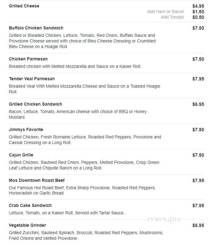 Frank's Pizza - Bensalem, PA menu_pic