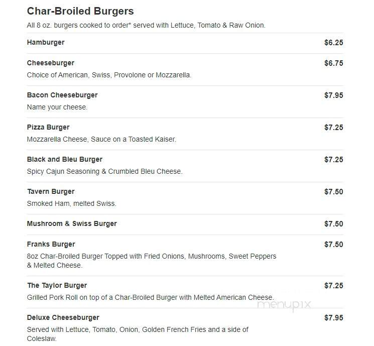 Frank's Pizza - Bensalem, PA menu_pic