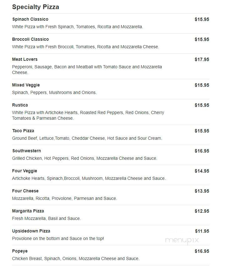 Frank's Pizza - Bensalem, PA menu_pic