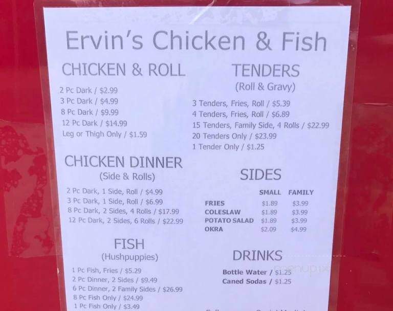 Ervin's Chicken - Temple, TX