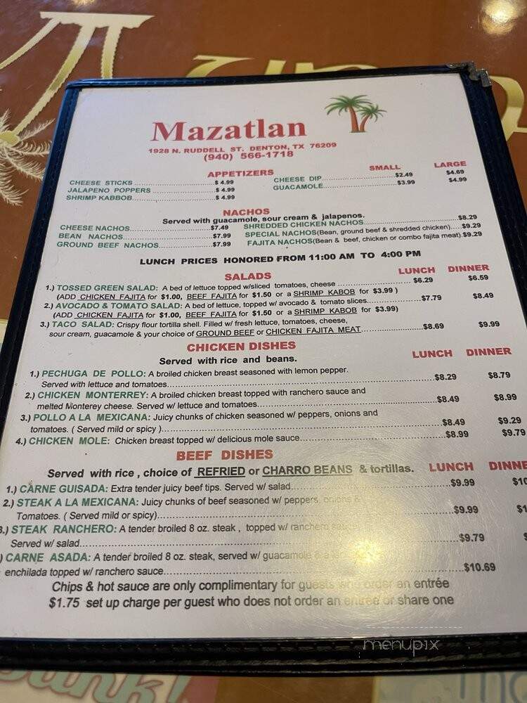 Mazatlan Restaurant - Denton, TX