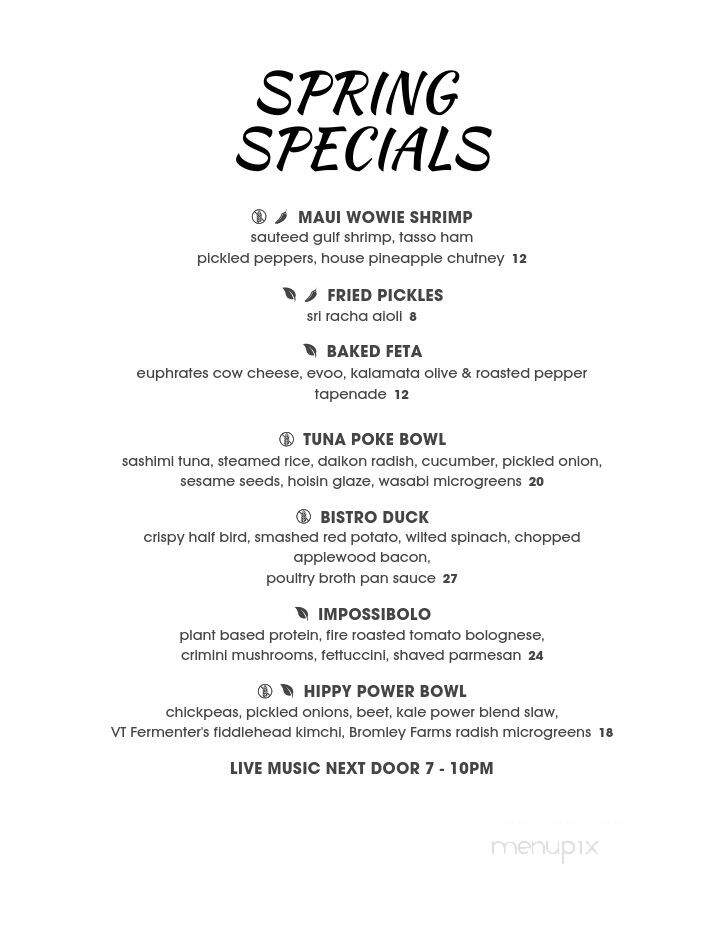 New American Grill - Londonderry, VT menu_pic