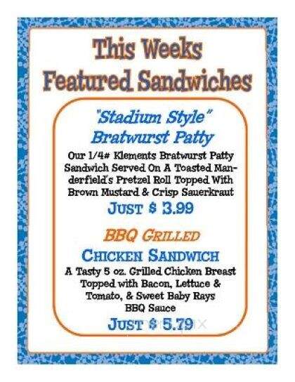 Ardy & Ed's Drive In - Oshkosh, WI menu_pic