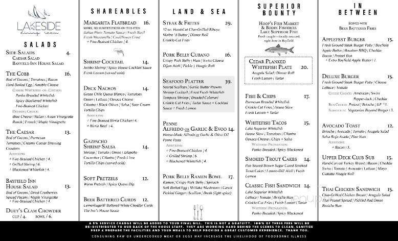 Bayfield Inn Food - Bayfield, WI menu_pic