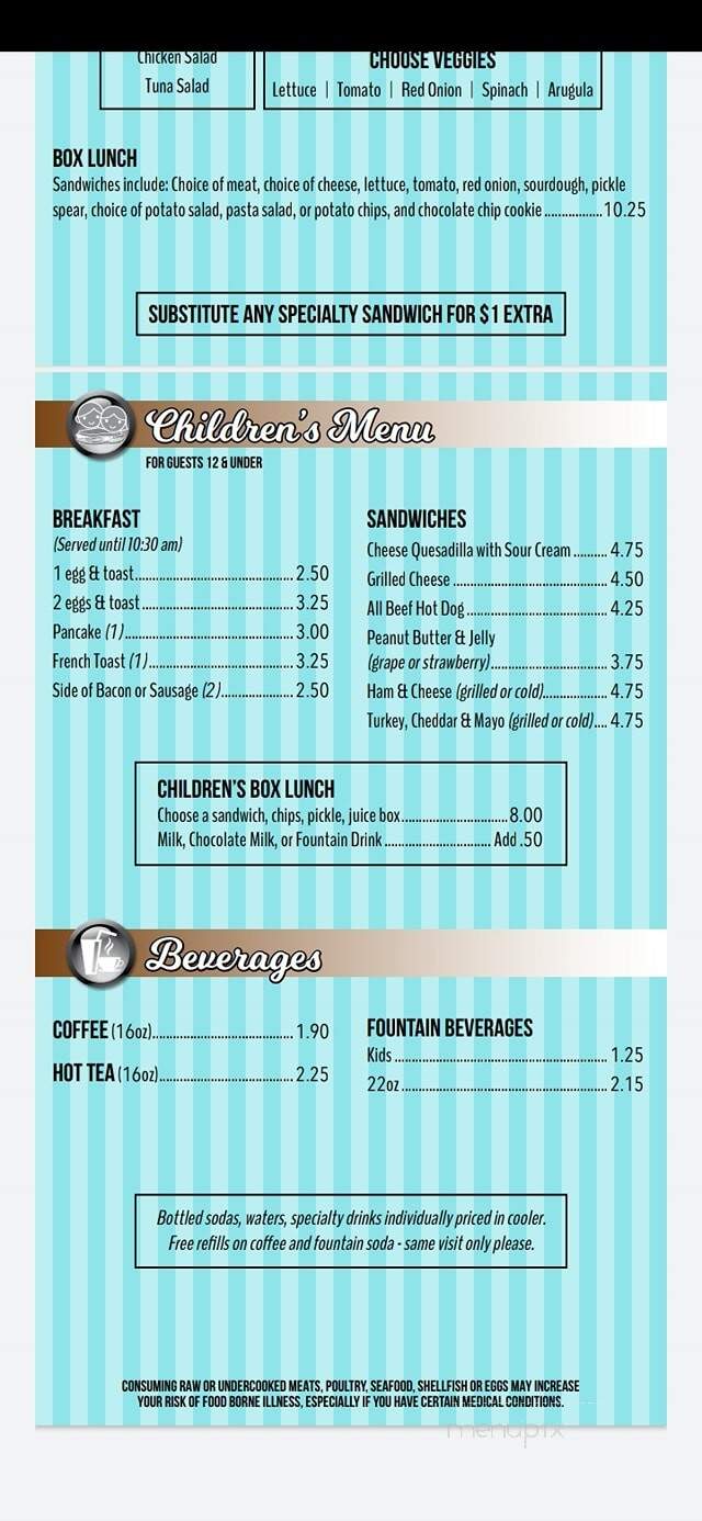 Dockside Deli - Port Washington, WI menu_pic
