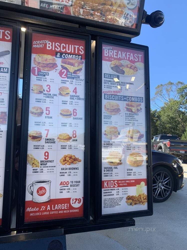 Jack's - Pinson, AL menu_pic