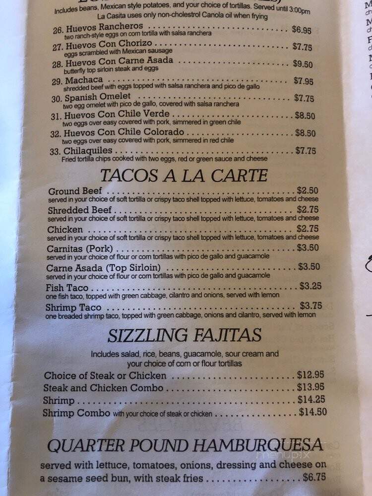 La Casita Cafe - Hesperia, CA