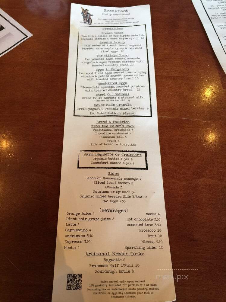 La Bicyclette - Carmel-by-the-Sea, CA menu_pic