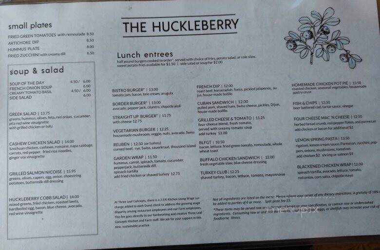Huckleberry - Louisville, CO