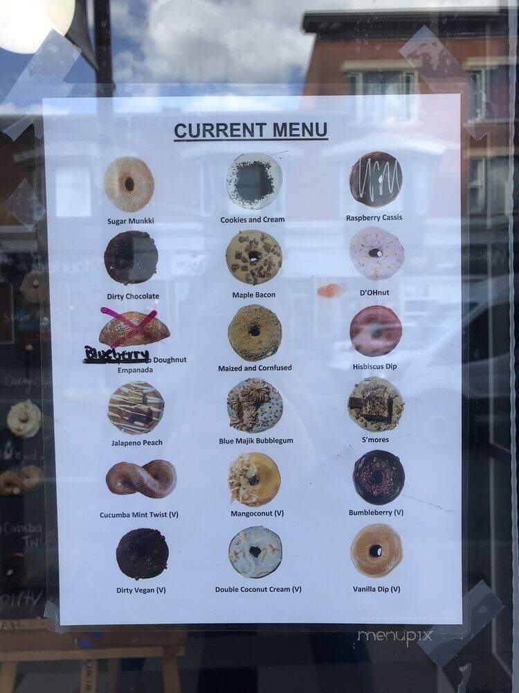 SuzyQ Doughnuts - Ottawa, ON menu_pic