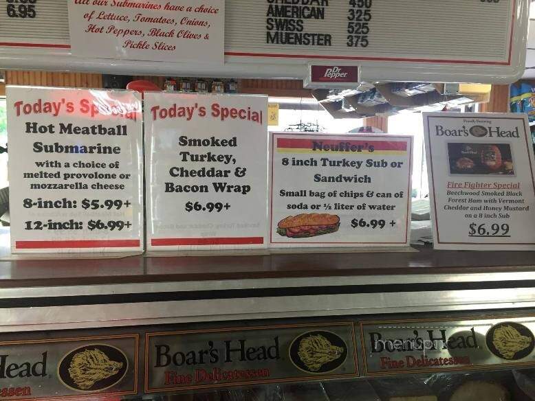 Neuffer's Deli & Laundromat - Bolton Landing, NY menu_pic