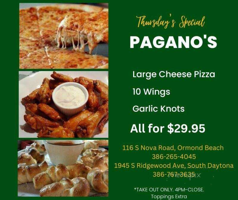 Pagano's Pizzeria - Ormond Beach, FL