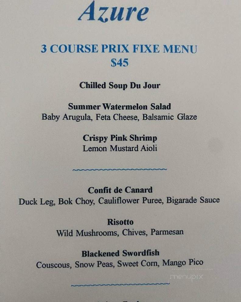 Azure - Fort Myers, FL menu_pic