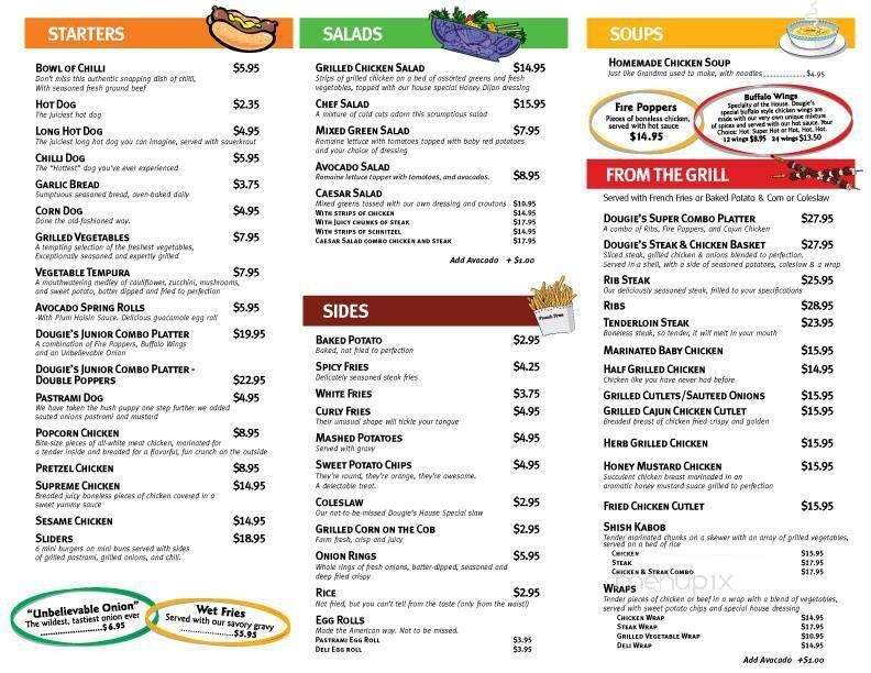 Dougies Woodbourne - Woodbourne, NY menu_pic