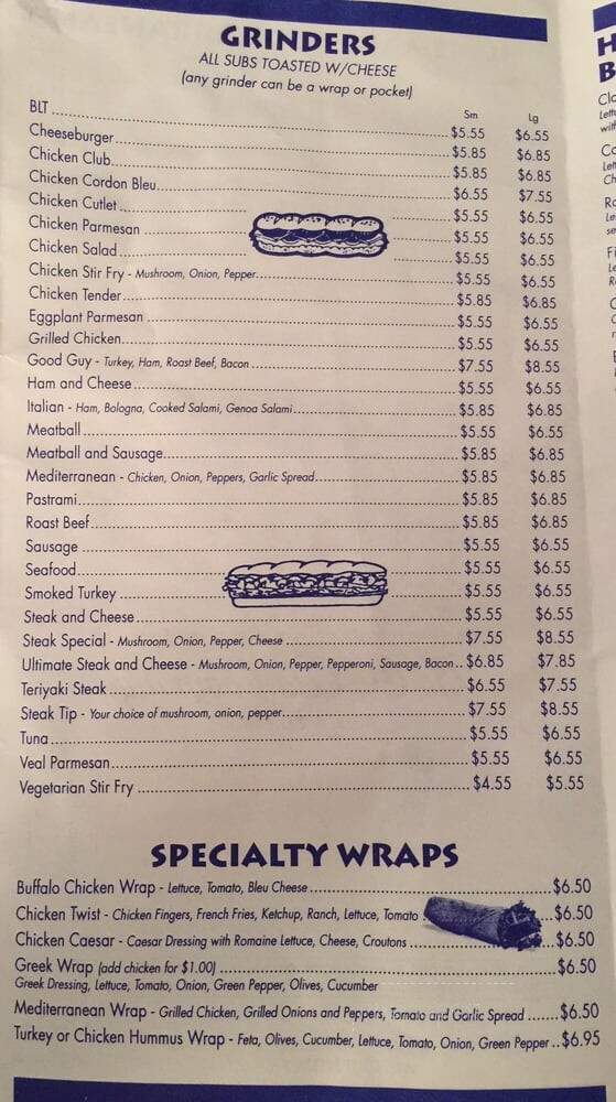 Good Guys Pizza - Leicester, MA menu_pic