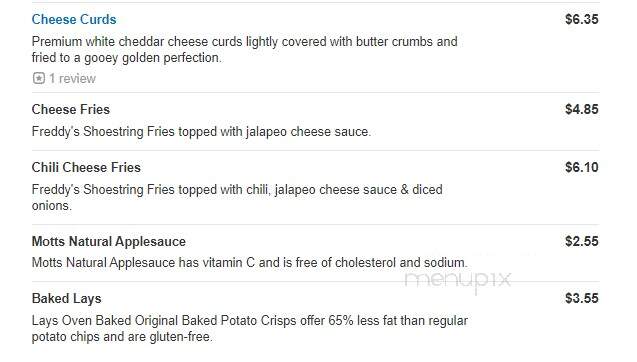 Freddy's Frozen Custard & Steakburgers - Lafayette, LA menu_pic