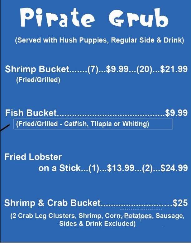 Bucket O' Shrimp - Gainesville, GA menu_pic