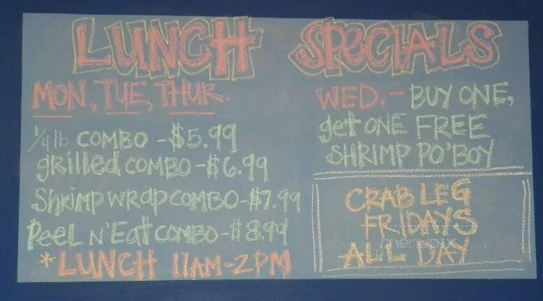 Bucket O' Shrimp - Gainesville, GA menu_pic