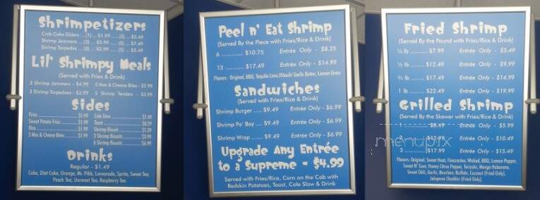 Bucket O' Shrimp - Gainesville, GA menu_pic