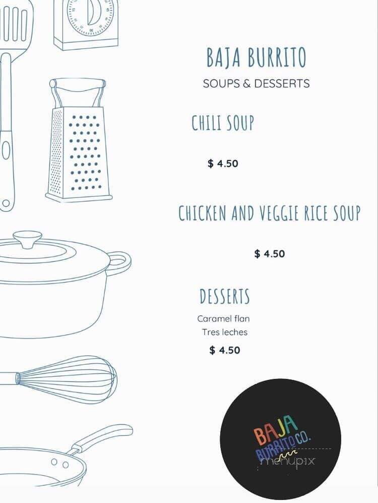 Baja Burrito Co - Clinton, NJ menu_pic