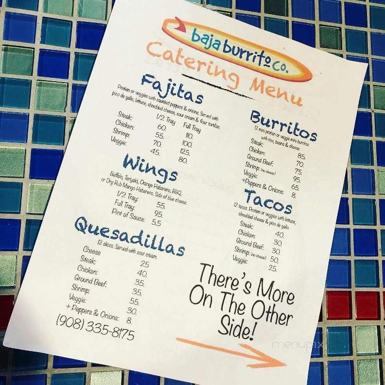 Baja Burrito Co - Clinton, NJ menu_pic