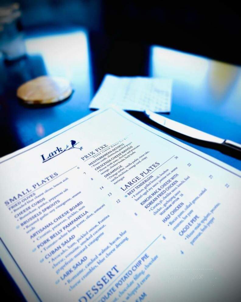 Lark - Janesville, WI menu_pic