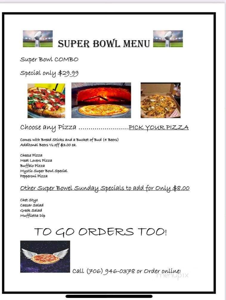 Mystic Mountain Pizza - Blue Ridge, GA menu_pic