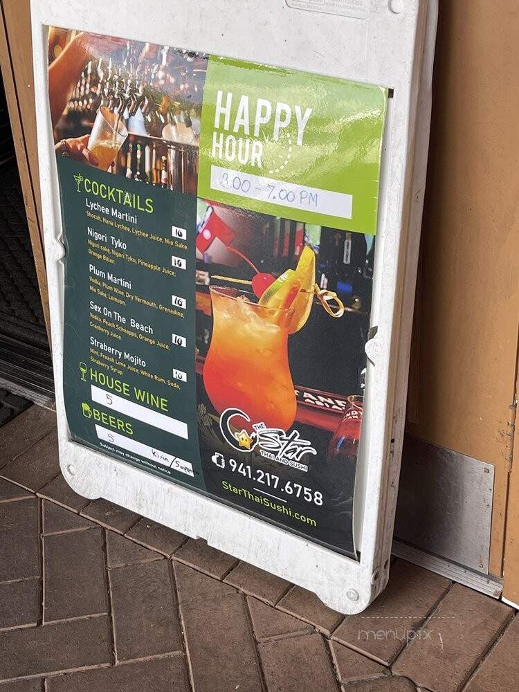 Star Thai and Sushi - Siesta Key, FL menu_pic