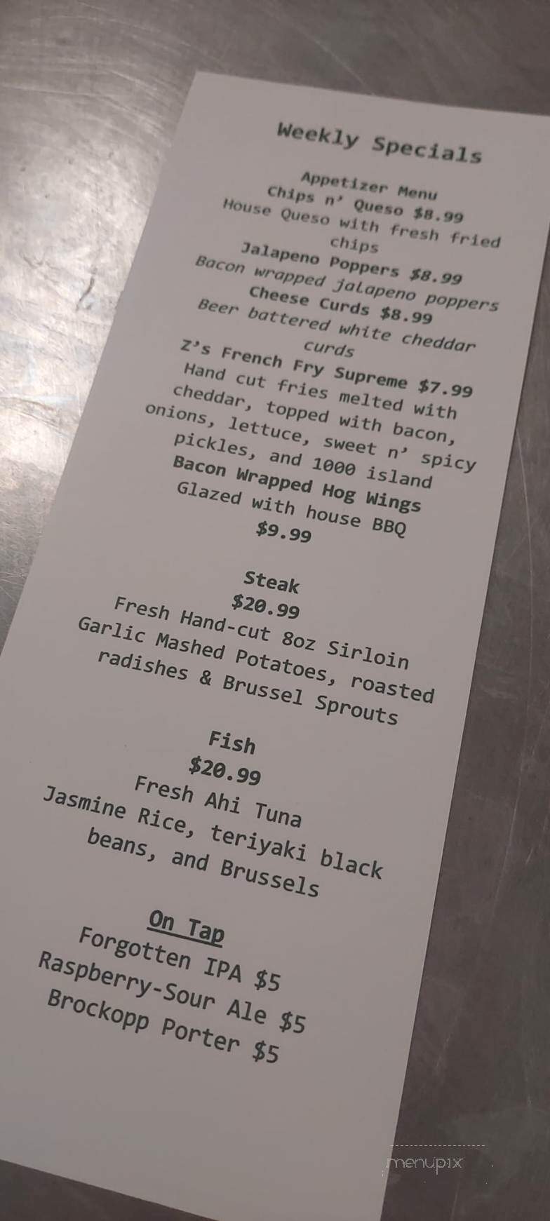 The Lunchbox Eatery - Fort Ransom, ND menu_pic