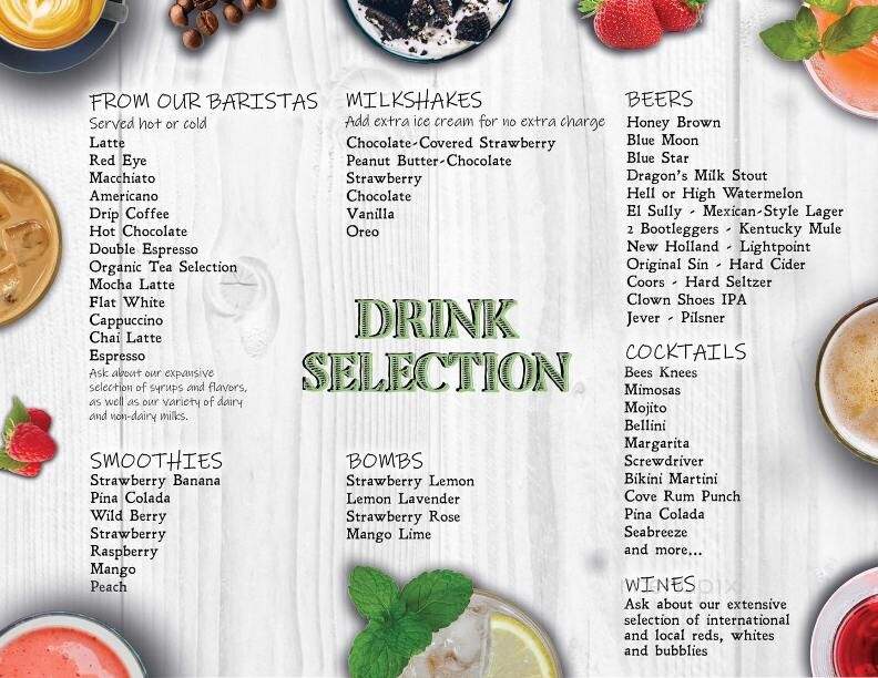 The Cove at Cobb Island - Cobb Island, MD menu_pic