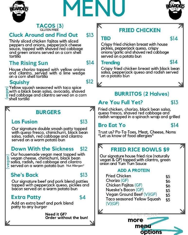 The Bearded Chef Food Truck - Melbourne, FL menu_pic