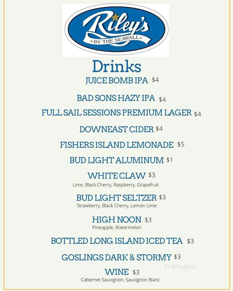 Riley's - Stratford, CT menu_pic