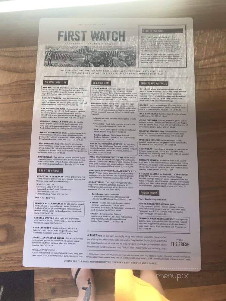 First Watch - Port Orange, FL menu_pic