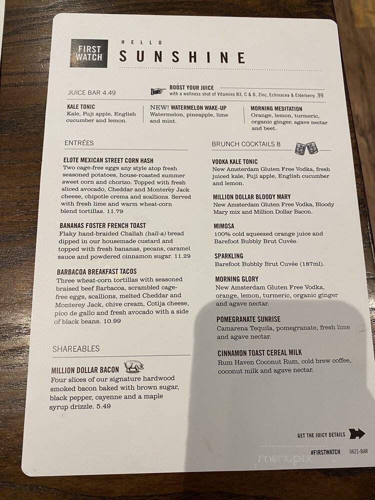 First Watch - Port Orange, FL menu_pic