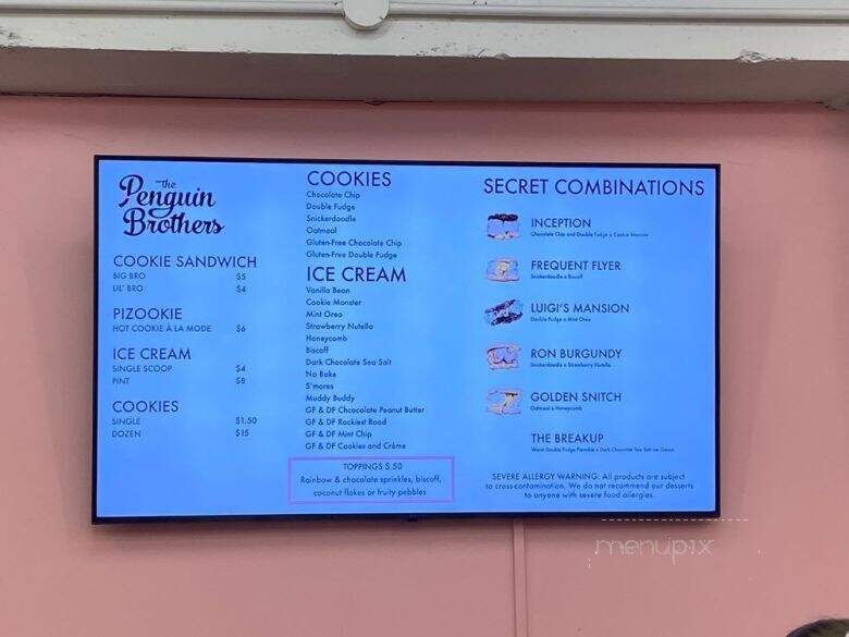 The Penguin Brothers - Salt Lake City, UT menu_pic