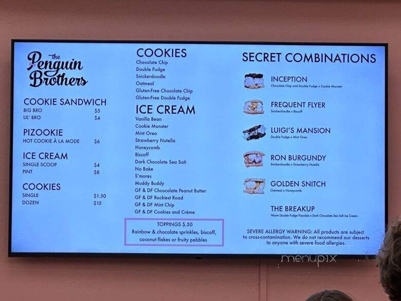 The Penguin Brothers - Salt Lake City, UT menu_pic