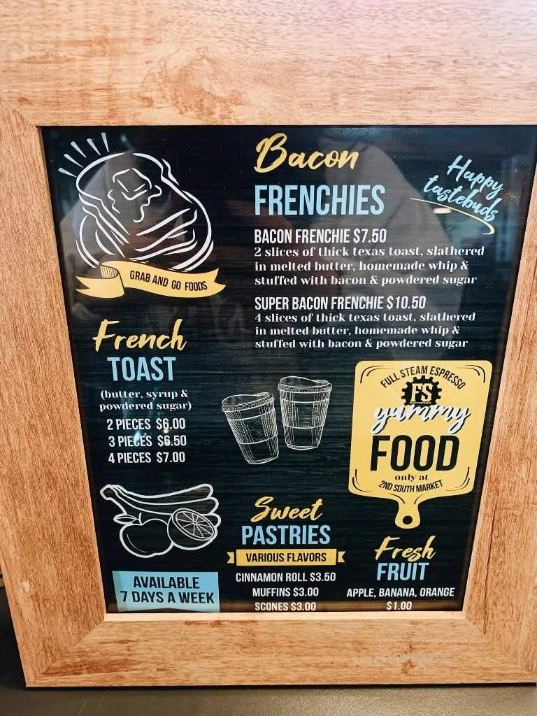 Full Steam Espresso - Twin Falls, ID menu_pic